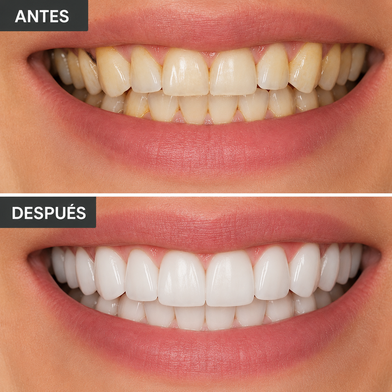 carillas antes y después